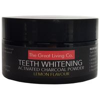 The Great Living Co Activated Charcoal Teeth Whitening Powder - Lemon